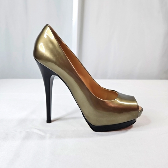 Giuseppe Zanotti Sharon Platform Bronze Pumps Size 36 - Picture 1 of 8